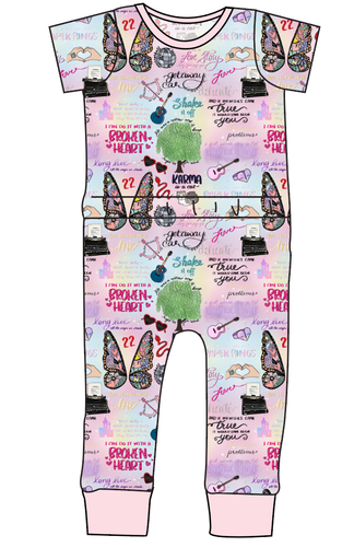 Swiftie Era Bennett Pants and Shorts Length T-Shirt Romper