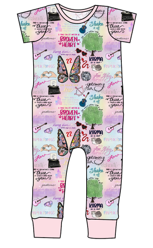 Swiftie Era Emmett Pants And Shorts T-Shirt Romper