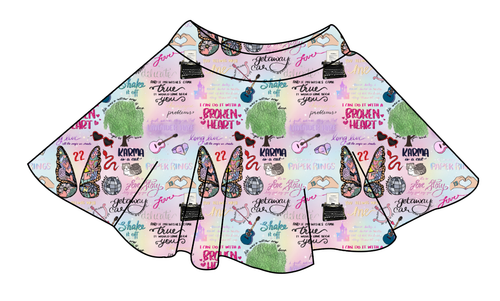 Swiftie Era Ladies' Circle Skirt