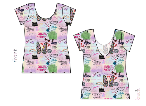 Swiftie Era Ladies' Low Back Ballerina Tee