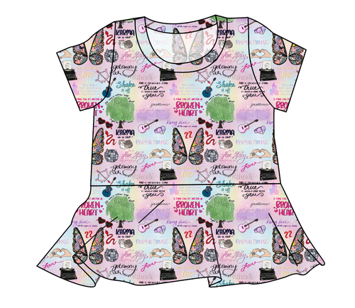 Swiftie Era Ladies' Peplum Top