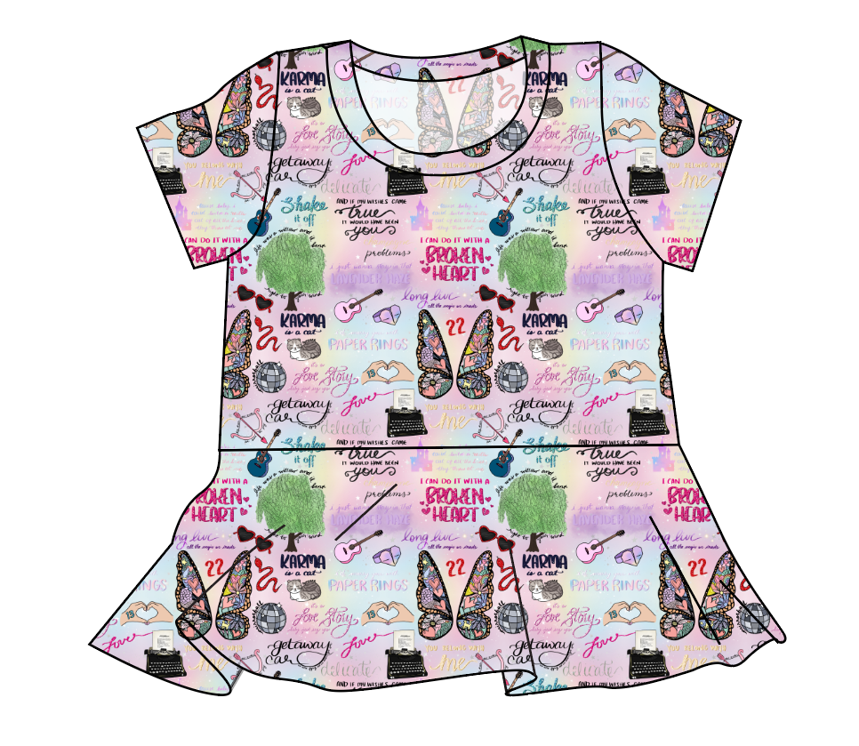 Swiftie Era Ladies' Peplum Top