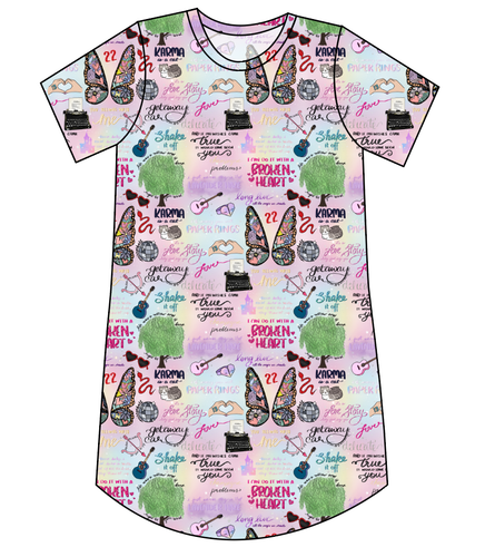 Swiftie Era Ladies' T-Shirt Dress