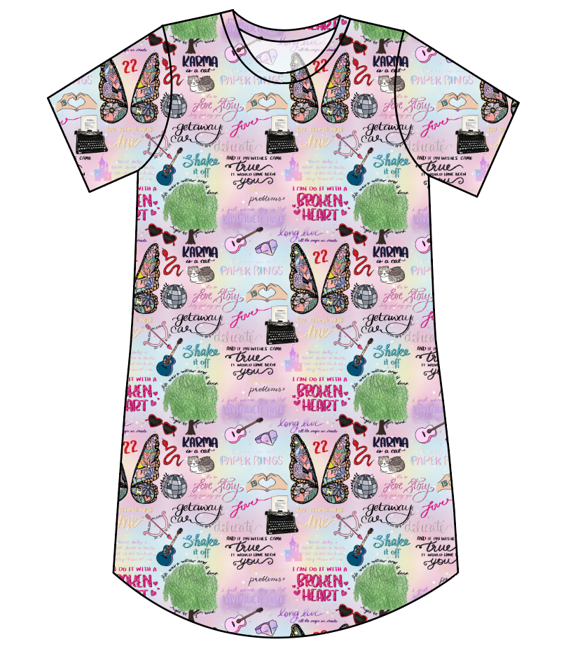 Swiftie Era Ladies' T-Shirt Dress