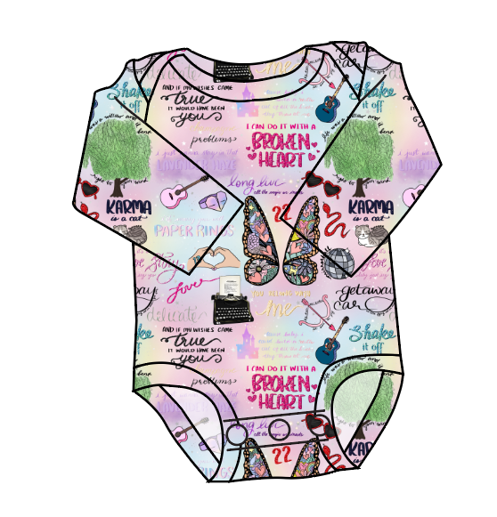 Swiftie Era Lap Neck Bodysuit