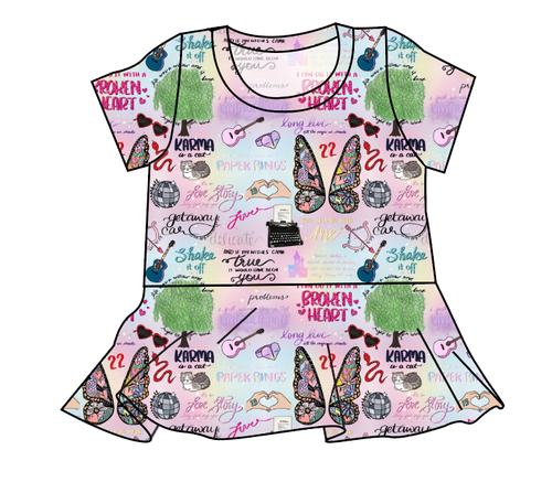 Swiftie Era Peplum Top