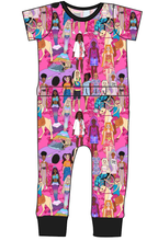 Load image into Gallery viewer, Girls Can Do Anything Bennett Pants and Shorts Length T-Shirt Romper