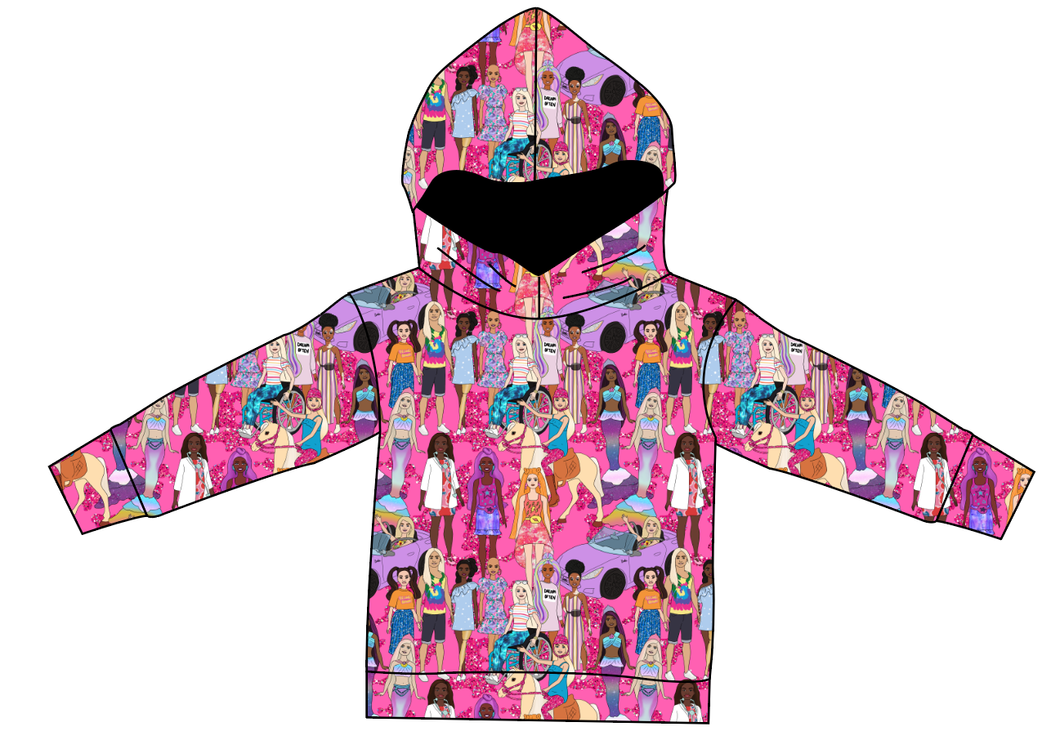 Girls Can Do Anything Ladies Oversized Hoodie