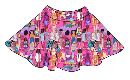 Girls Can Do Anything Ladies' Circle Skirt