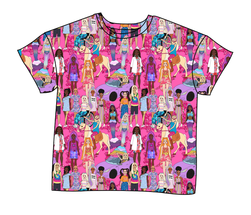 Girls Can Do Anything Ladies' Oversized Tee