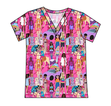 Load image into Gallery viewer, Girls Can Do Anything Ladies&#39; Slouchy V-Neck Tee