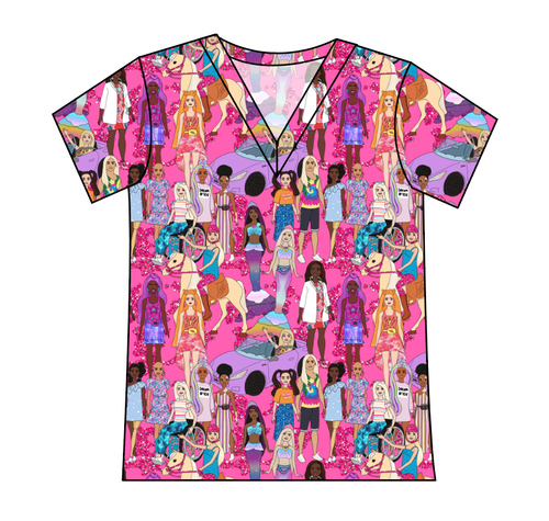 Girls Can Do Anything Ladies' Slouchy V-Neck Tee