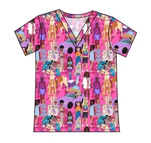 Girls Can Do Anything Ladies' Slouchy V-Neck Tee