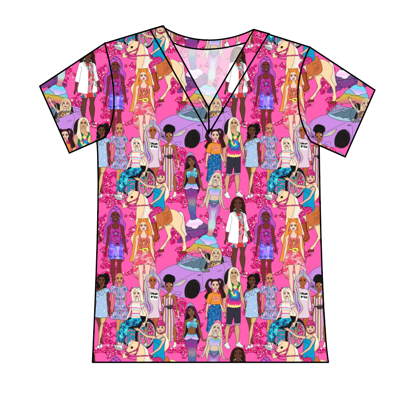 Girls Can Do Anything Ladies' Slouchy V-Neck Tee