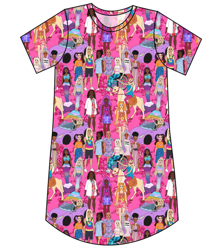 Girls Can Do Anything Ladies' T-Shirt Dress