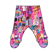 Load image into Gallery viewer, Girls Can Do Anything Newborn Footed Pants