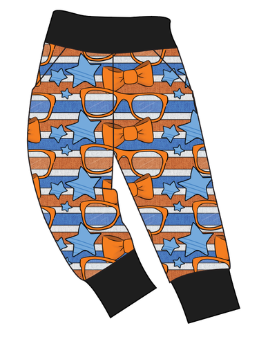 Stripes & Bowties Basic Joggers And Jogger Shorts