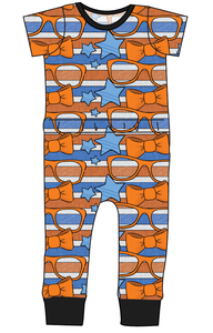 Stripes & Bowties Bennett Pants and Shorts Length T-Shirt Romper