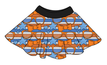 Load image into Gallery viewer, Stripes &amp; Bowties Circle Skirt