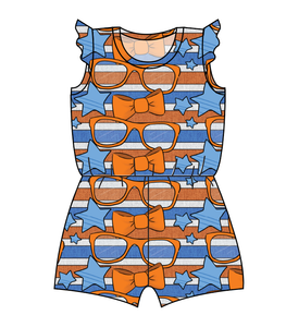 Stripes & Bowties Ivy Summer Romper