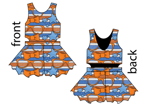 Stripes & Bowties Kids Playsuit