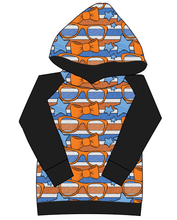 Load image into Gallery viewer, Stripes &amp; Bowties Ladies Hoodie