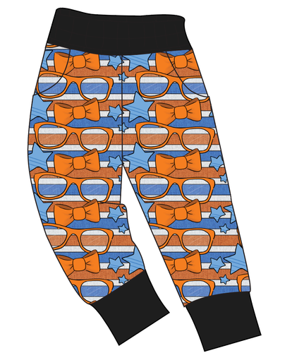 Stripes & Bowties Ladies' Joggers and Jogger Shorts