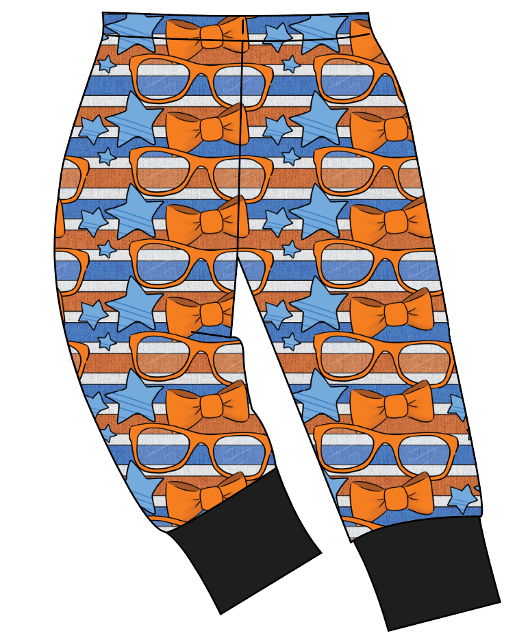 Stripes & Bowties Mens' Lounge Pants