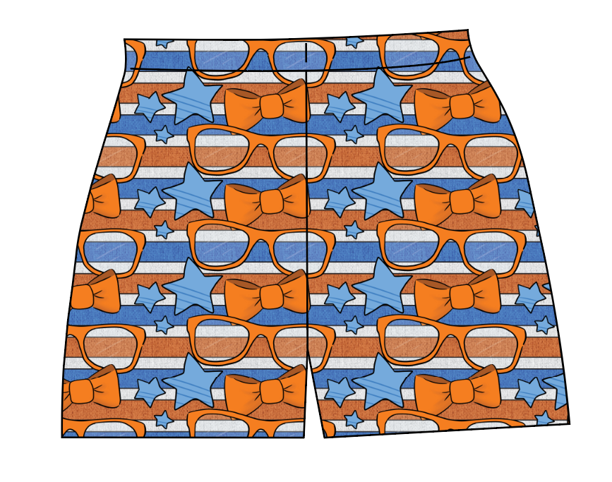 Stripes & Bowties Ladies' Lounge Shorts