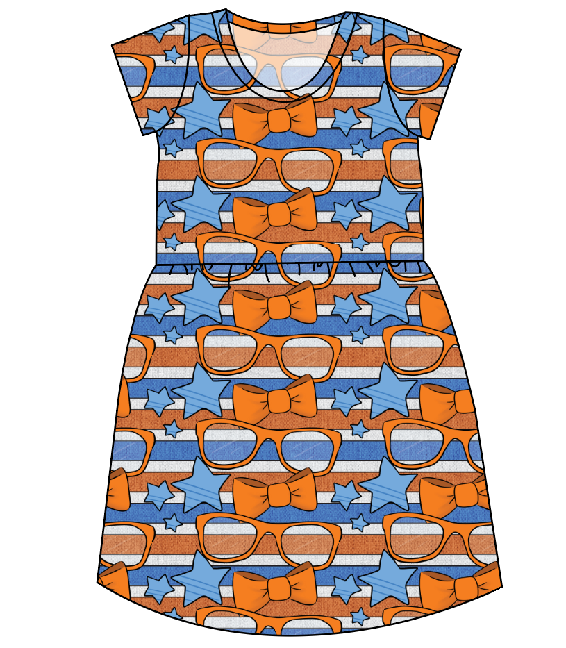 Stripes & Bowties Ladies' Play Dress