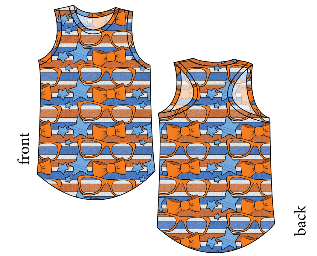 Stripes & Bowties Ladies' Summer Tank