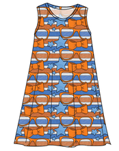 Load image into Gallery viewer, Stripes &amp; Bowties Ladies&#39; Swing Dress