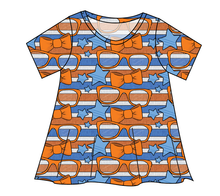 Load image into Gallery viewer, Stripes &amp; Bowties Ladies&#39; Swing Tee