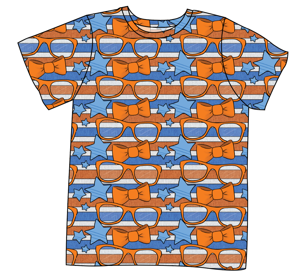 Stripes & Bowties Mens' Tee