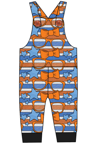 Stripes & Bowties Overalls and Shortalls