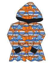 Load image into Gallery viewer, Stripes &amp; Bowties Peplum Hoodie (or Crewneck)