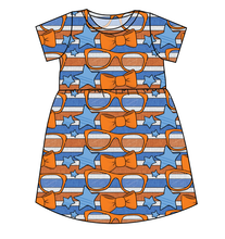 Load image into Gallery viewer, Stripes &amp; Bowties Play Dress