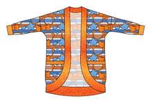 Load image into Gallery viewer, Stripes &amp; Bowties Ladies&#39; Cocoon Cardigan