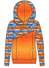 Load image into Gallery viewer, Stripes &amp; Bowties Ladies Hoodie