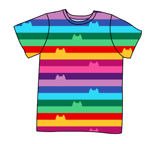 Meow Stripes Basic Tee and Tank
