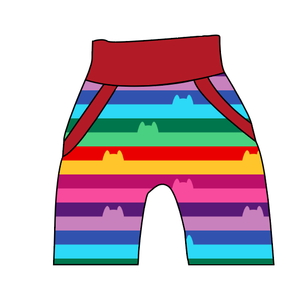 Meow Stripes Beanpole Pants And Shorts