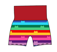 Load image into Gallery viewer, Meow Stripes Grow With Me Pants And Shorts