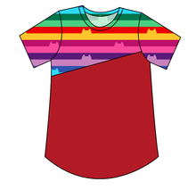 Load image into Gallery viewer, Meow Stripes Kids&#39; Relaxed Tee