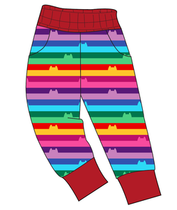 Meow Stripes Mens' Joggers and Jogger Shorts