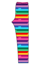 Load image into Gallery viewer, Meow Stripes Ladies&#39; Lounge Leggings