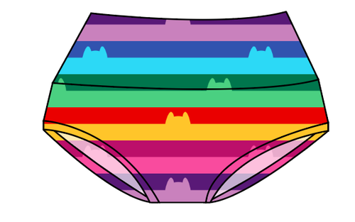 Meow Stripes Ladies' Underwear