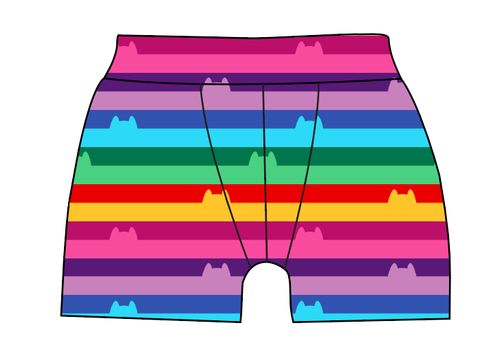 Meow Stripes Mens' Boxer Briefs