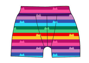 Meow Stripes Mens' Boxer Briefs