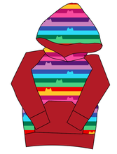 Load image into Gallery viewer, Meow Stripes Mens&#39; Hoodie