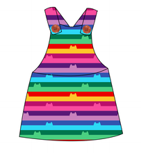 Load image into Gallery viewer, Meow Stripes Skirt-Alls